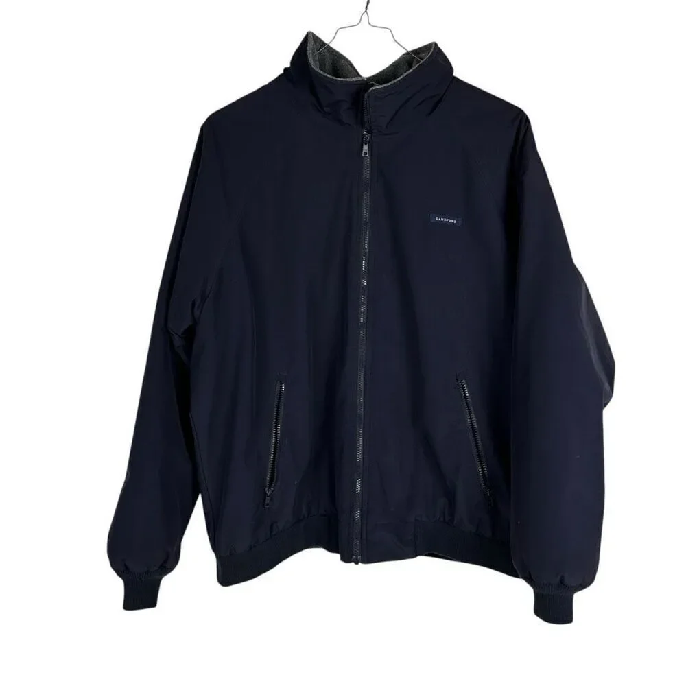 Lands End Navy Men’s Nylon Jacket size Large 42-44